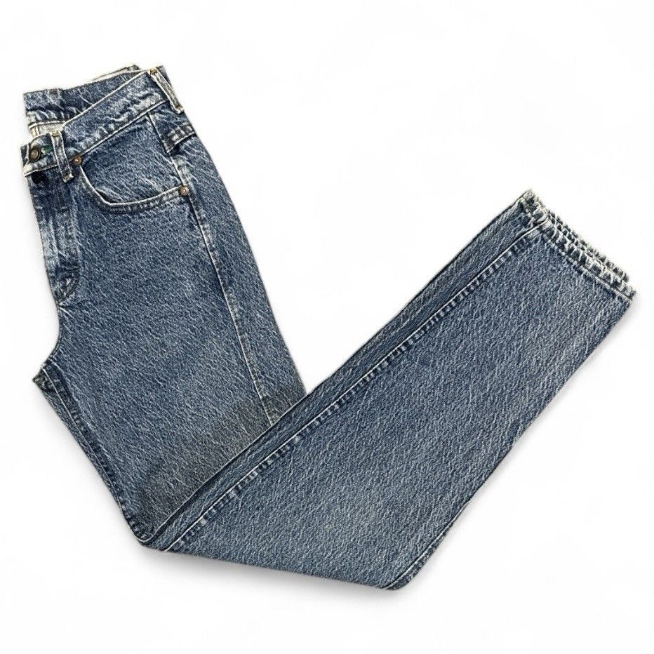 Vintage Lee Riders 80s Jeans Union Made Tapered Leg Made In Usa Stone 27x34